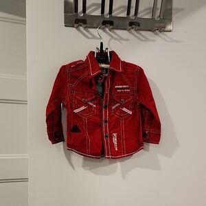 Kids Red Jean Jacket
